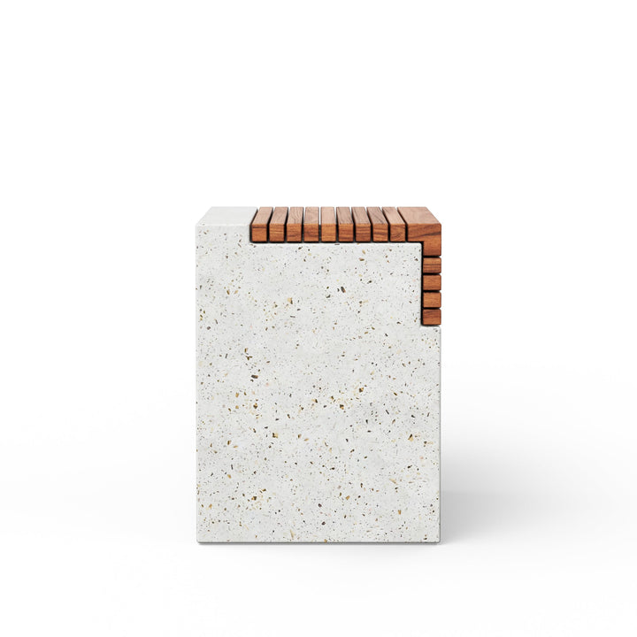 Stecca Cascata Stool - Urbia Stools + Benches + Ottomans - Ivory Terrazzo - HORNE