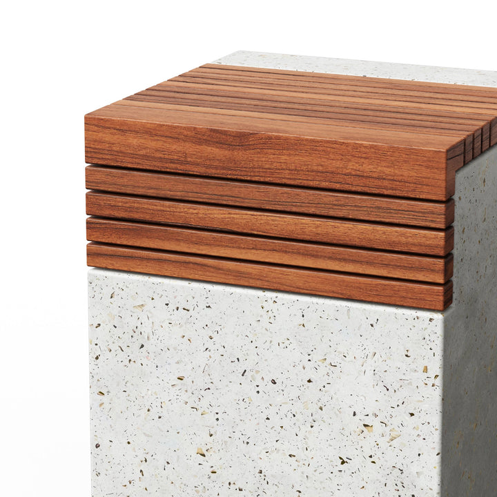 Stecca Cascata Stool - Urbia Stools + Benches + Ottomans - Ivory Terrazzo - HORNE