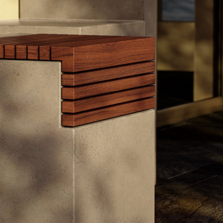Stecca Cascata Stool - Urbia Stools + Benches + Ottomans - Ivory Terrazzo - HORNE
