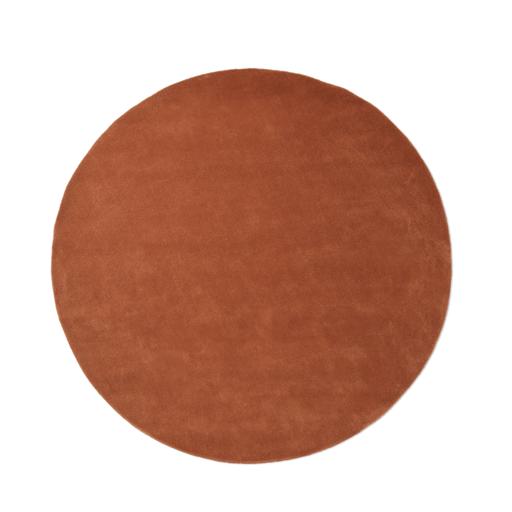 Stille Tufted Rug - Ferm Living  Rugs - 94.5" Dia. - Red Brown - HORNE