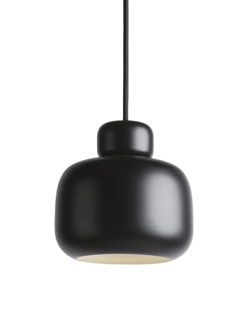 Stone Pendant - Small/Large - Woud Pendants - Small - Mustard yellow - HORNE
