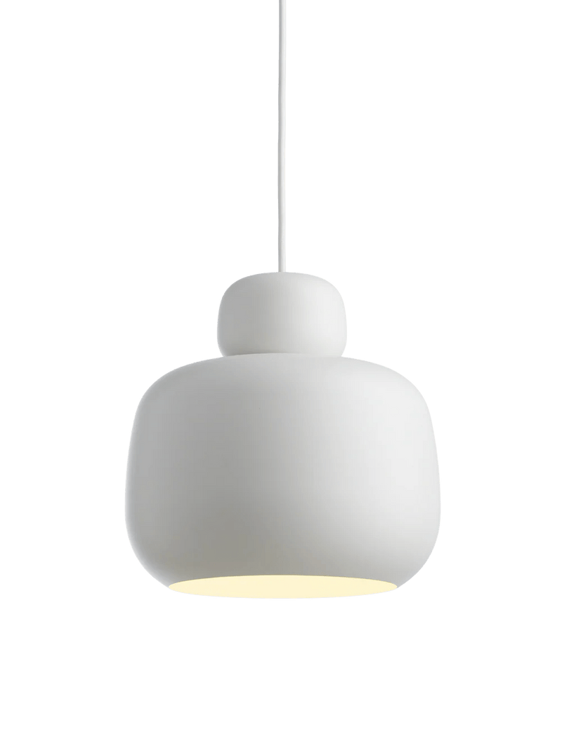Stone Pendant - Small/Large - Woud Pendants - Small - Mustard yellow - HORNE