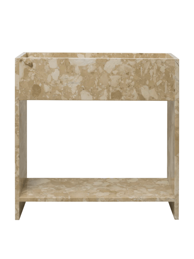 Stone Plant Box with Shelf - Ferm Living Accent Tables - HORNE