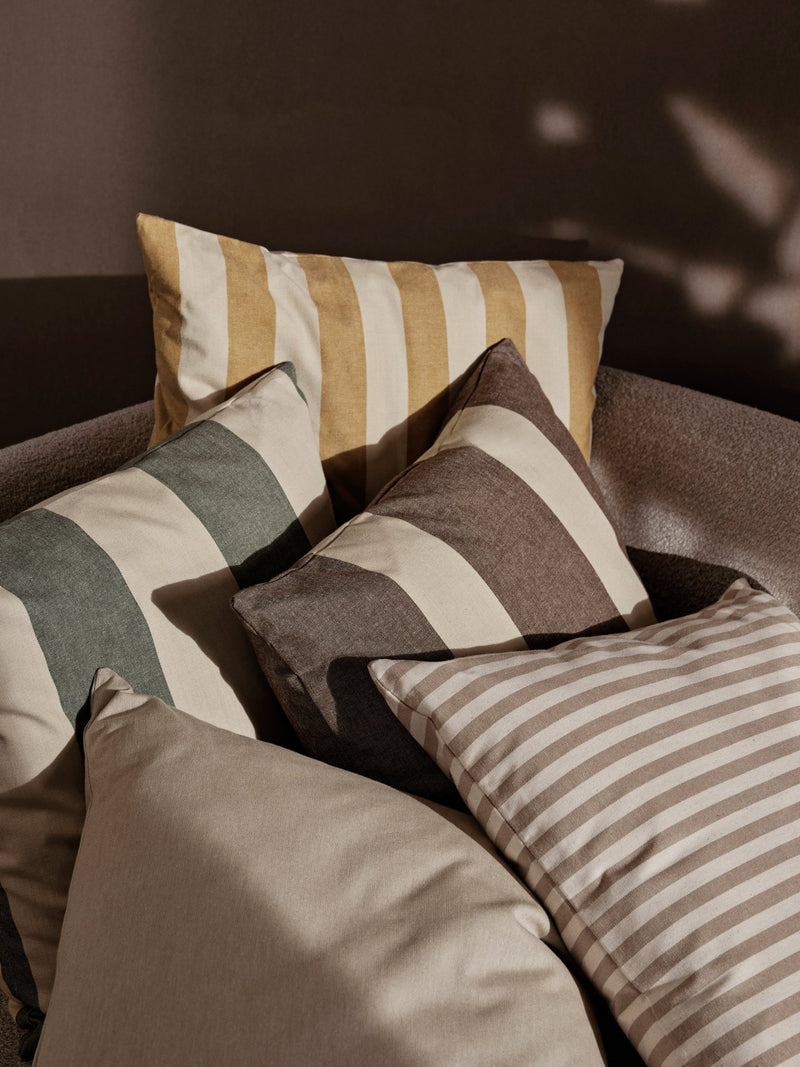 Strand Outdoor Cushion - Ferm Living Bedding + Pillows - Warm Yellow/Parchment - HORNE
