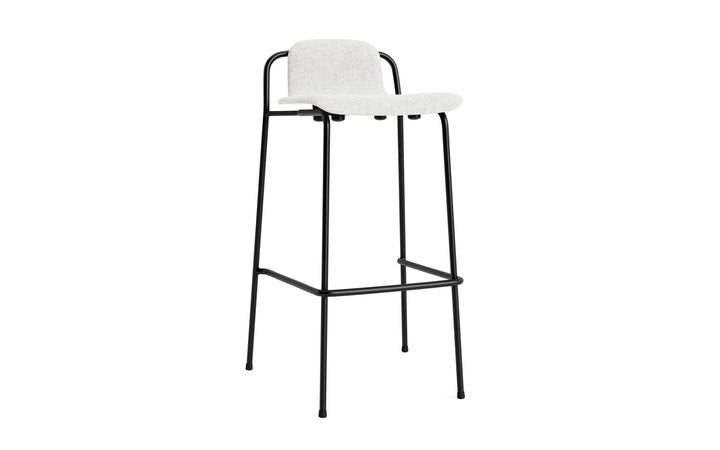 Studio Barstool 75 cm Full Upholstery Steel - Normann Copenhagen Barstools - Hallingdal - 110 - HORNE