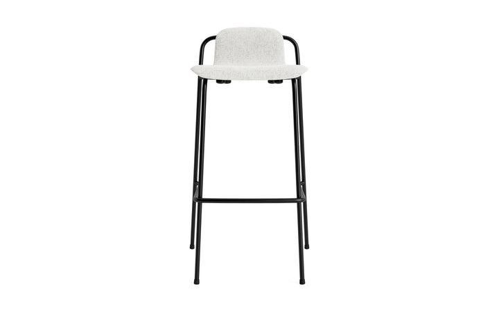 Studio Barstool 75 cm Full Upholstery Steel - Normann Copenhagen Barstools - Ultra Leather - 41574 Brandy - HORNE