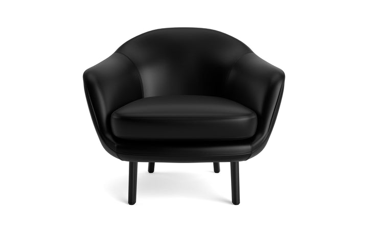 Sum Lounge Armchair Aluminum - Normann Copenhagen Lounge Chairs - Aluminum Frame - Ultra Leather - 41574 Brandy - HORNE