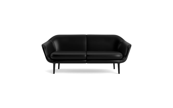 Sum Modular Sofa 2-Seater Aluminum - Normann Copenhagen Modular Sofas - Sum Modular Sofa 2-Seater Black Alu - Ultra Leather - 41574 Brandy - HORNE