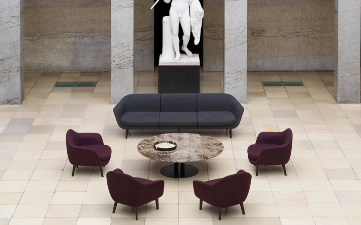 Sum Modular Sofa 3-Seater Aluminum - Normann Copenhagen Modular Sofas - Sum Modular Sofa 3-Seater Black Alu - Ultra Leather - 41599 Black - HORNE