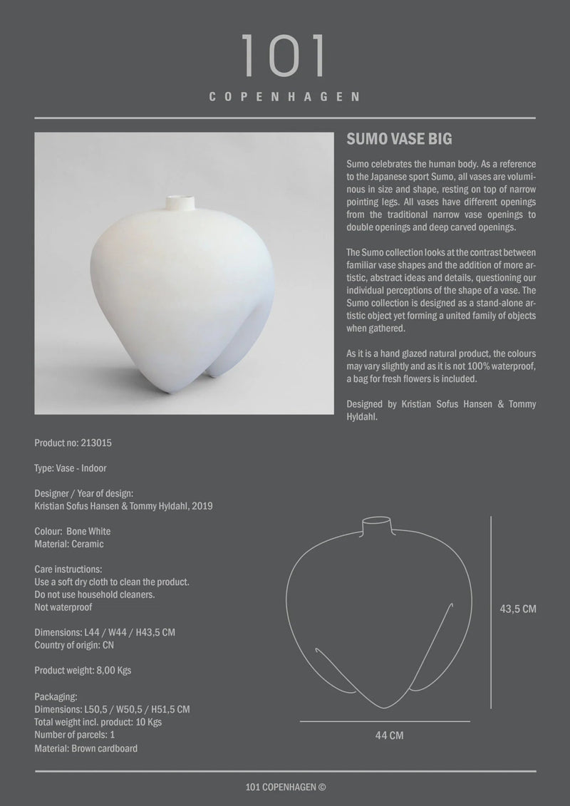 Sumo Vase - 101 Copenhagen Vases - Big - Coffee - HORNE