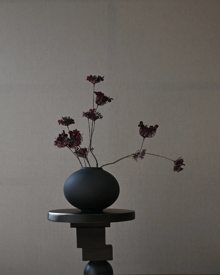 Sunao Vase Fat - 101 Copenhagen Vases - Petit - Black - HORNE