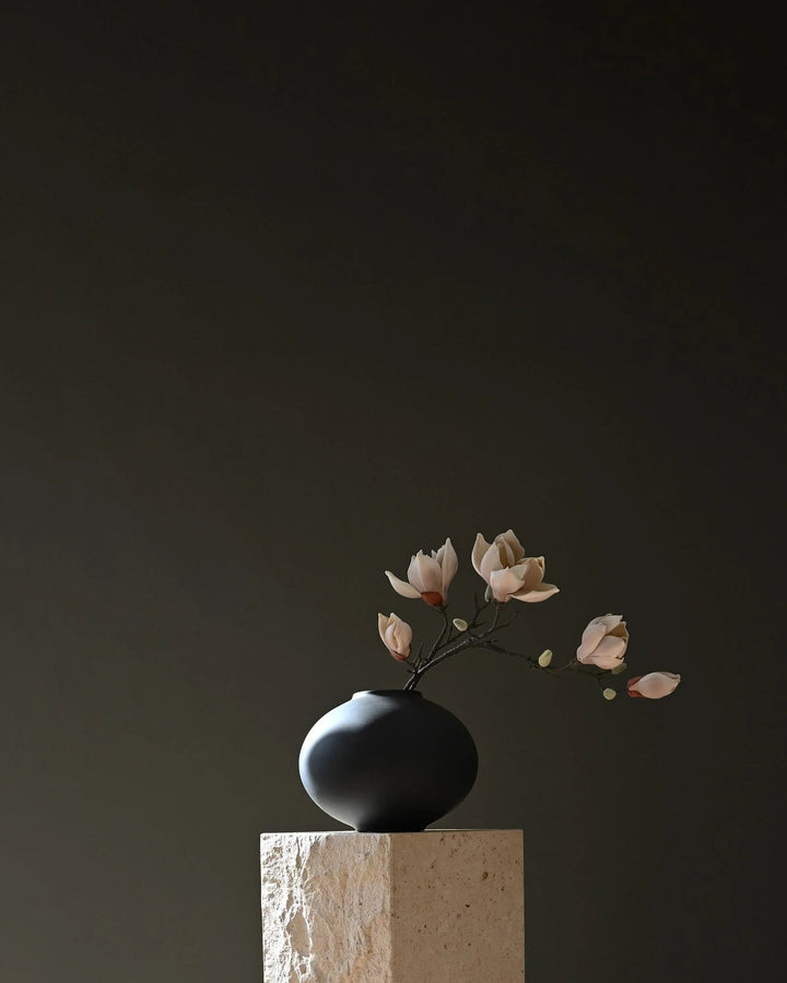 Sunao Vase Fat - 101 Copenhagen Vases - Petit - Black - HORNE