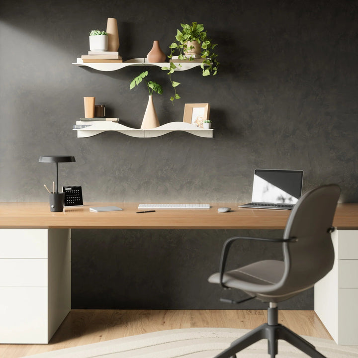 Surf Shelf - Set of 2 - Umbra Shelving - Black - HORNE