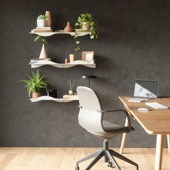 Surf Shelf - Set of 2 - Umbra Shelving - Black - HORNE