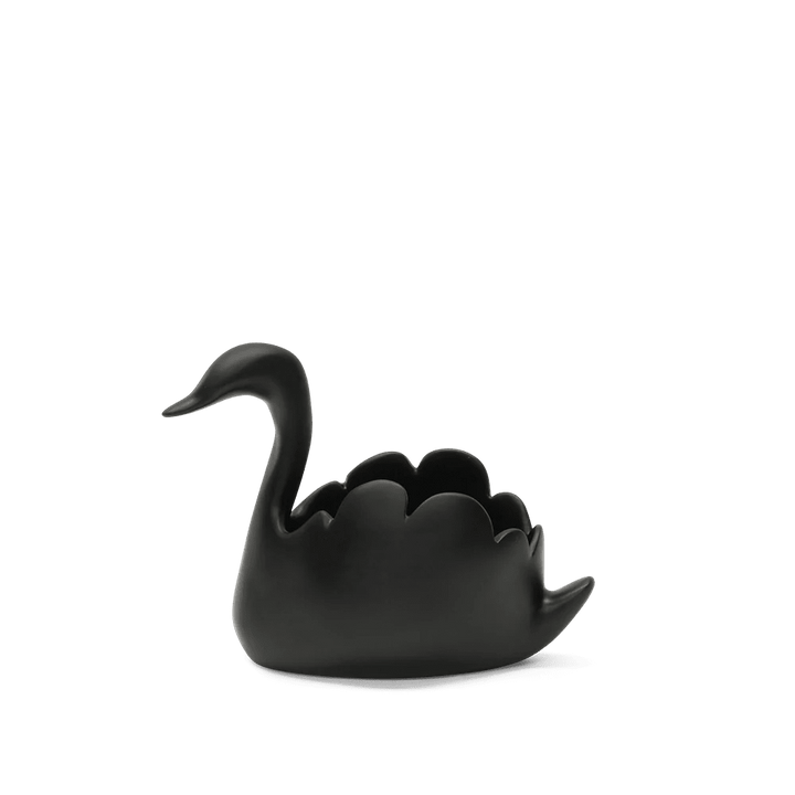 Swan Vessel - Tina Frey Decorative Objects - Medium - Black - HORNE