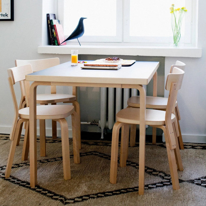Table 81B by Alvar Aalto - Artek Tables + Desks - Birch/Black Laminate - HORNE