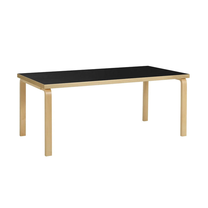 Table 83 by Alvar Aalto - Artek Tables + Desks - Black Linoleum Top - HORNE