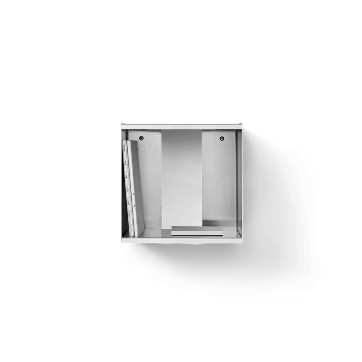 Taper Cube Box 34 x 35 - Form + Refine Shelving - Stainless Steel Brushed - HORNE