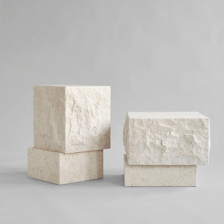 Temple Coffee Table - 101 Copenhagen Coffee Tables - Low - Limestone - HORNE