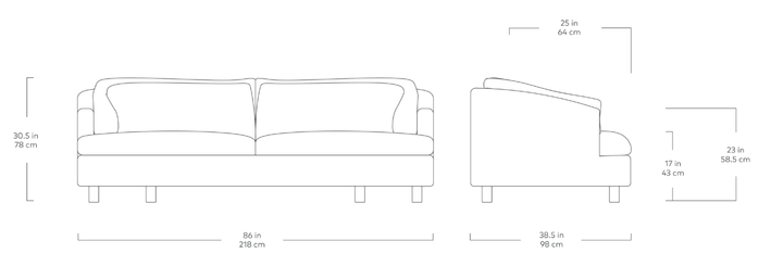 Thalia Sofa - Gus* Modern Sofas - Furrow Manor - HORNE