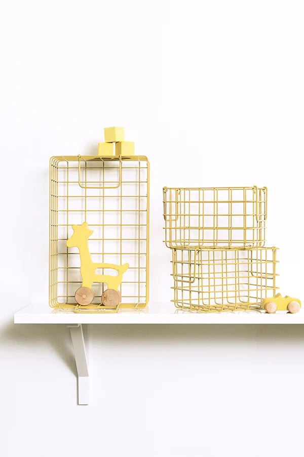 The Baskets - Mustard Made US Storage + Organization - Blush - HORNE