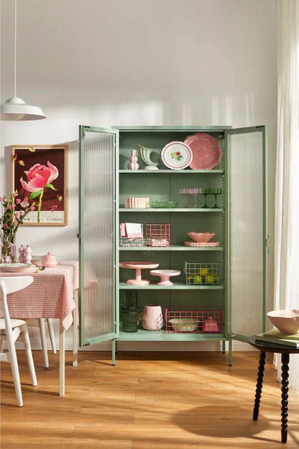 The Collector Cabinet - Mustard Made US Storage + Organization - Chalk - HORNE