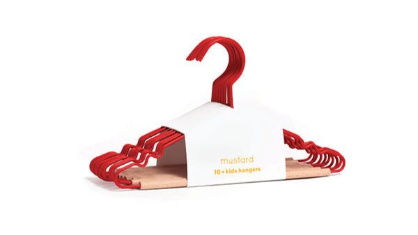 The Hangers - Mustard Made US Storage + Organization - Kids Top Hanger - Poppy - HORNE