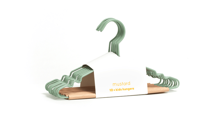 The Hangers - Mustard Made US Storage + Organization - Kids Top Hanger - Sage - HORNE