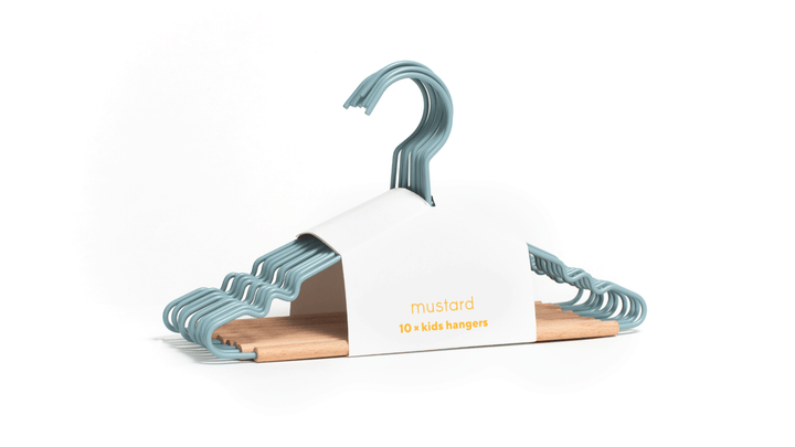 The Hangers - Mustard Made US Storage + Organization - Kids Top Hanger - Ocean - HORNE