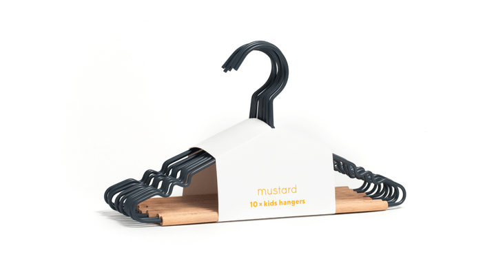 The Hangers - Mustard Made US Storage + Organization - Kids Top Hanger - Slate - HORNE