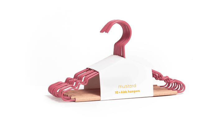 The Hangers - Mustard Made US Storage + Organization - Kids Top Hanger - Berry - HORNE