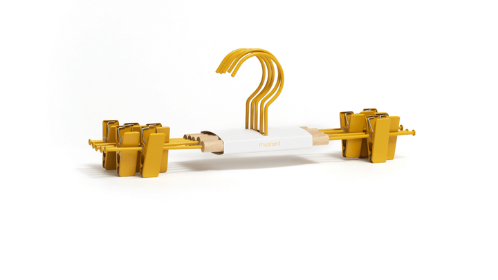 The Hangers - Mustard Made US Storage + Organization - Adut Clip Hanger - Mustard - HORNE