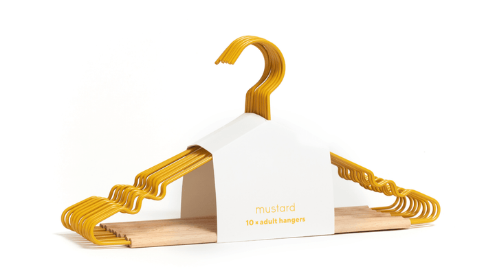 The Hangers - Mustard Made US Storage + Organization - Adult Top Hanger - Mustard - HORNE
