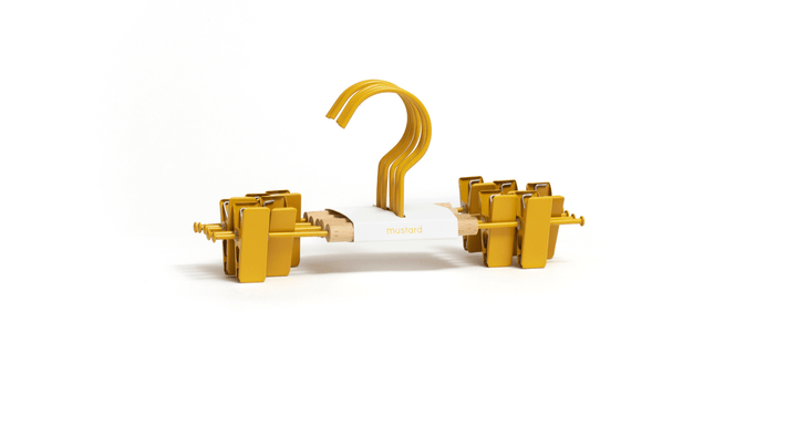 The Hangers - Mustard Made US Storage + Organization - Kids Clip Hanger - Mustard - HORNE