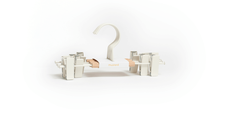 The Hangers - Mustard Made US Storage + Organization - Kids Clip Hanger - Chalk - HORNE
