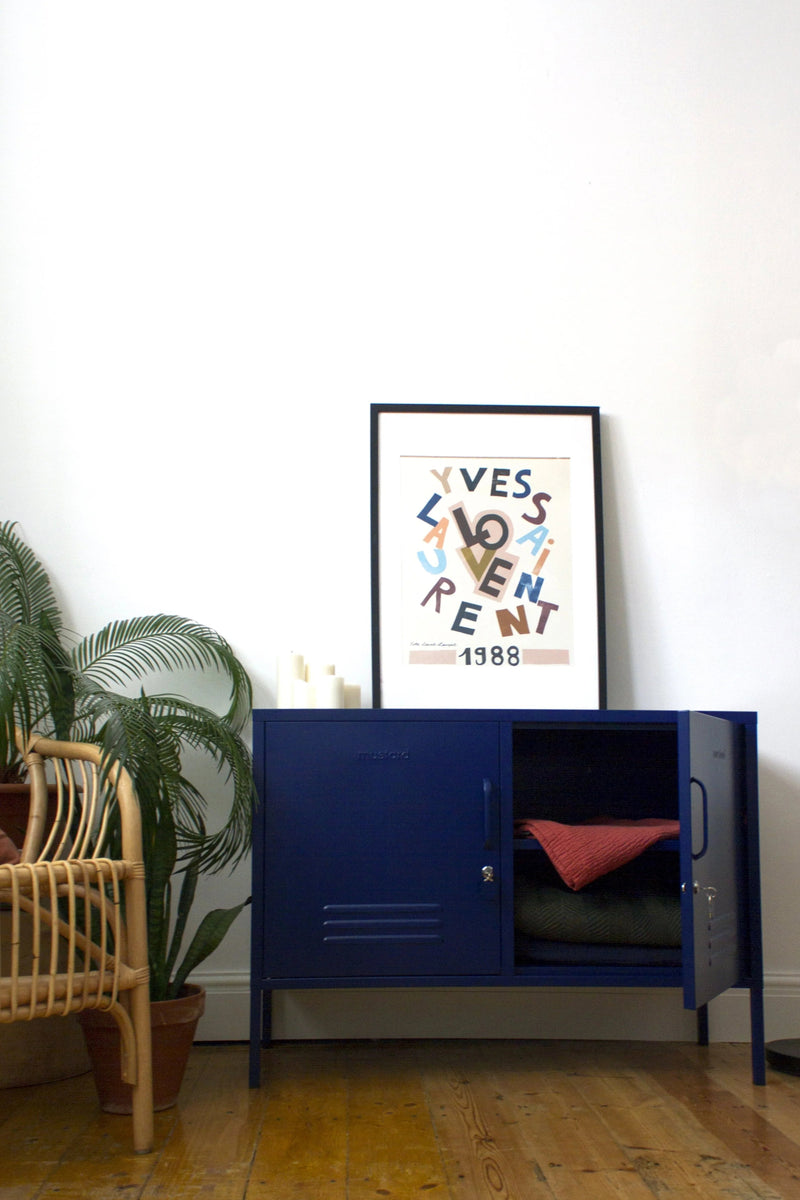 The Lowdown Cabinet - Mustard Made US Storage + Organization - Blush - HORNE