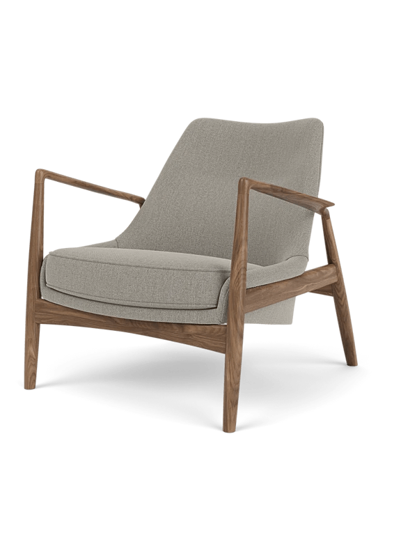 The Seal Lounge Chair - Low Back - Audo Copenhagen Chairs - Walnut - Re - Wool Fabric - 0218 - HORNE