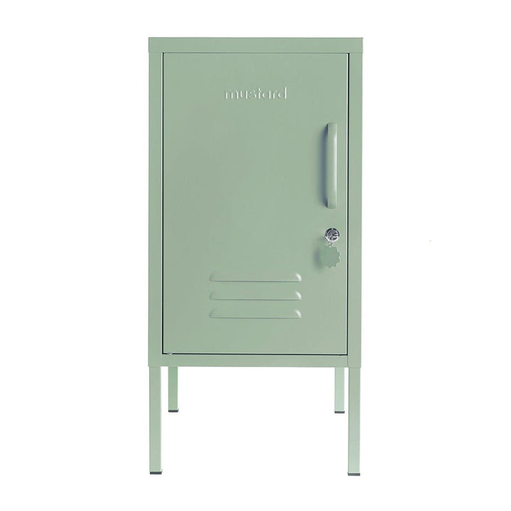 The Shorty Locker - Mustard Made US Storage + Organization - Sage - Left - HORNE