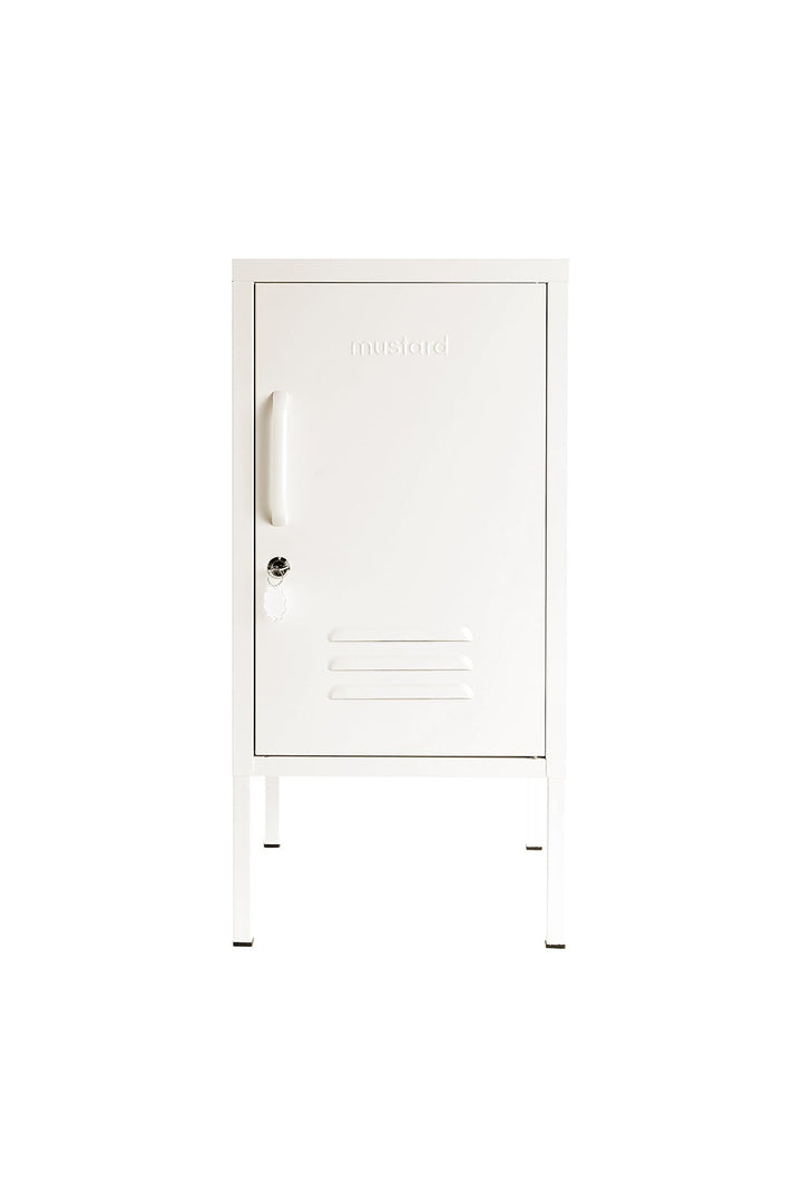 The Shorty Locker - Mustard Made US Storage + Organization - Chalk - Right - HORNE