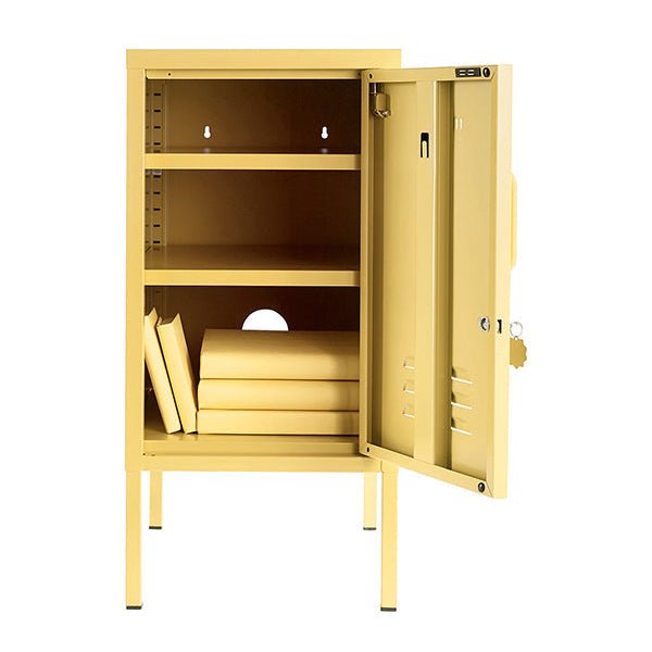 The Shorty Locker - Mustard Made US Storage + Organization - Butter - Right - HORNE