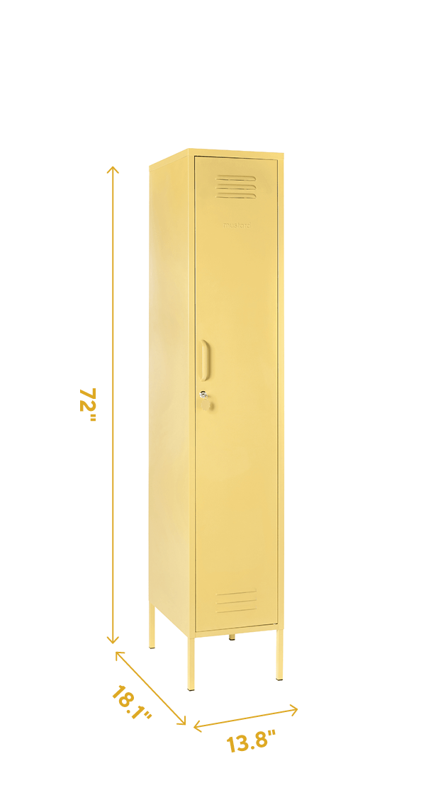 The Skinny Locker - Mustard Made US Storage + Organization - Poppy - HORNE
