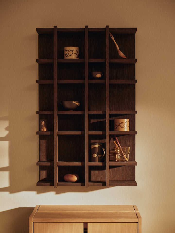 Tilem Shelf - 4x6 - Ferm Living Shelving - Natural Oak Veneer - HORNE