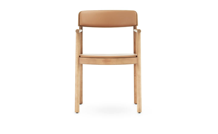 Timb Armchair Upholstery - Normann Copenhagen Dining Chairs - Tan/ Ultra Leather - Camel - HORNE