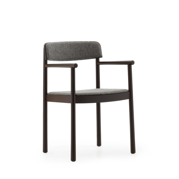 Timb Armchair Upholstery - Normann Copenhagen Dining Chairs - Brown / Hallingdal 368 - HORNE