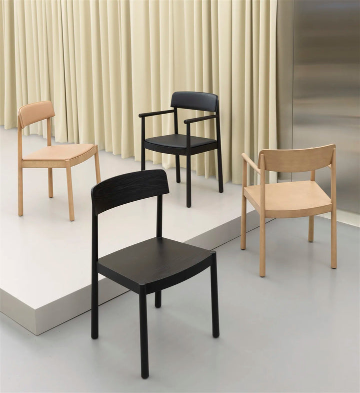 Timb Chair Upholstery - Normann Copenhagen Dining Chairs - Black / Hallingdal 166 - HORNE