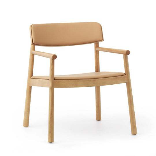 Timb Lounge Armchair Upholstery - Normann Copenhagen Lounge Chairs - Tan/ Ultra Leather - Camel - HORNE