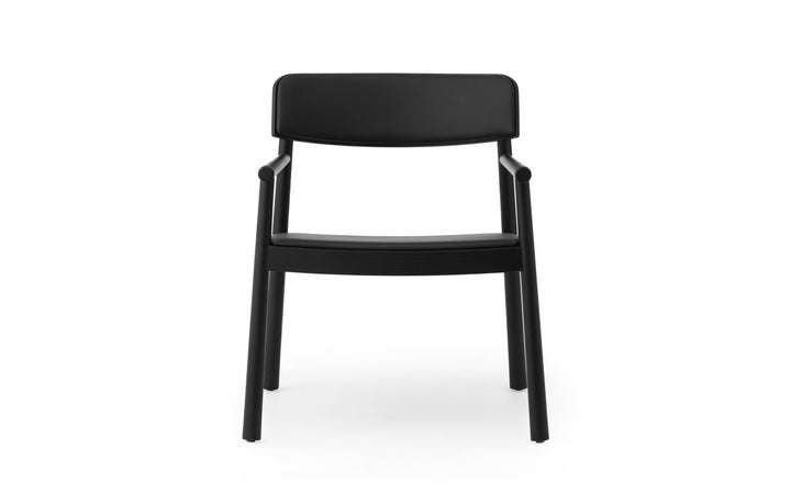 Timb Lounge Armchair Upholstery - Normann Copenhagen Lounge Chairs - Black/ Ultra Leather - HORNE