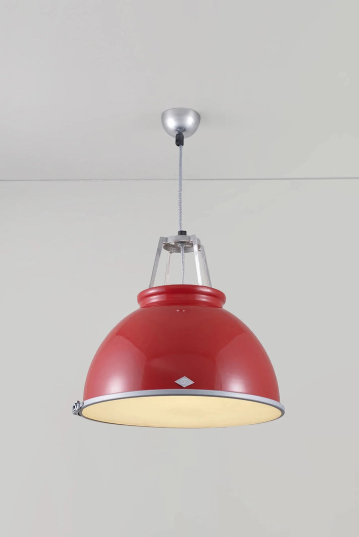 Titan Size 3 Pendant - Original BTC Pendants - Red - Etched Glass - HORNE