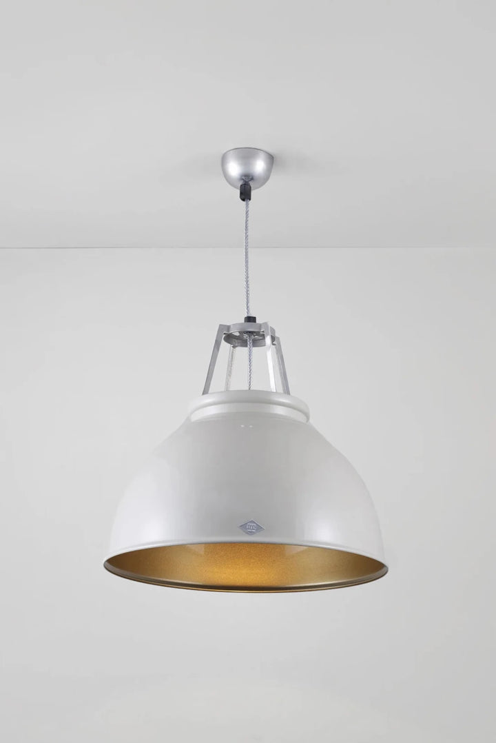 Titan Size 3 Pendant - Original BTC Pendants - Putty Grey - Bronze Interior - HORNE