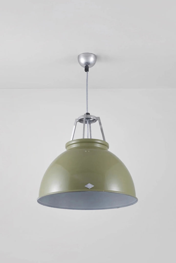 Titan Size 3 Pendant - Original BTC Pendants - Olive Green - White Interior - HORNE